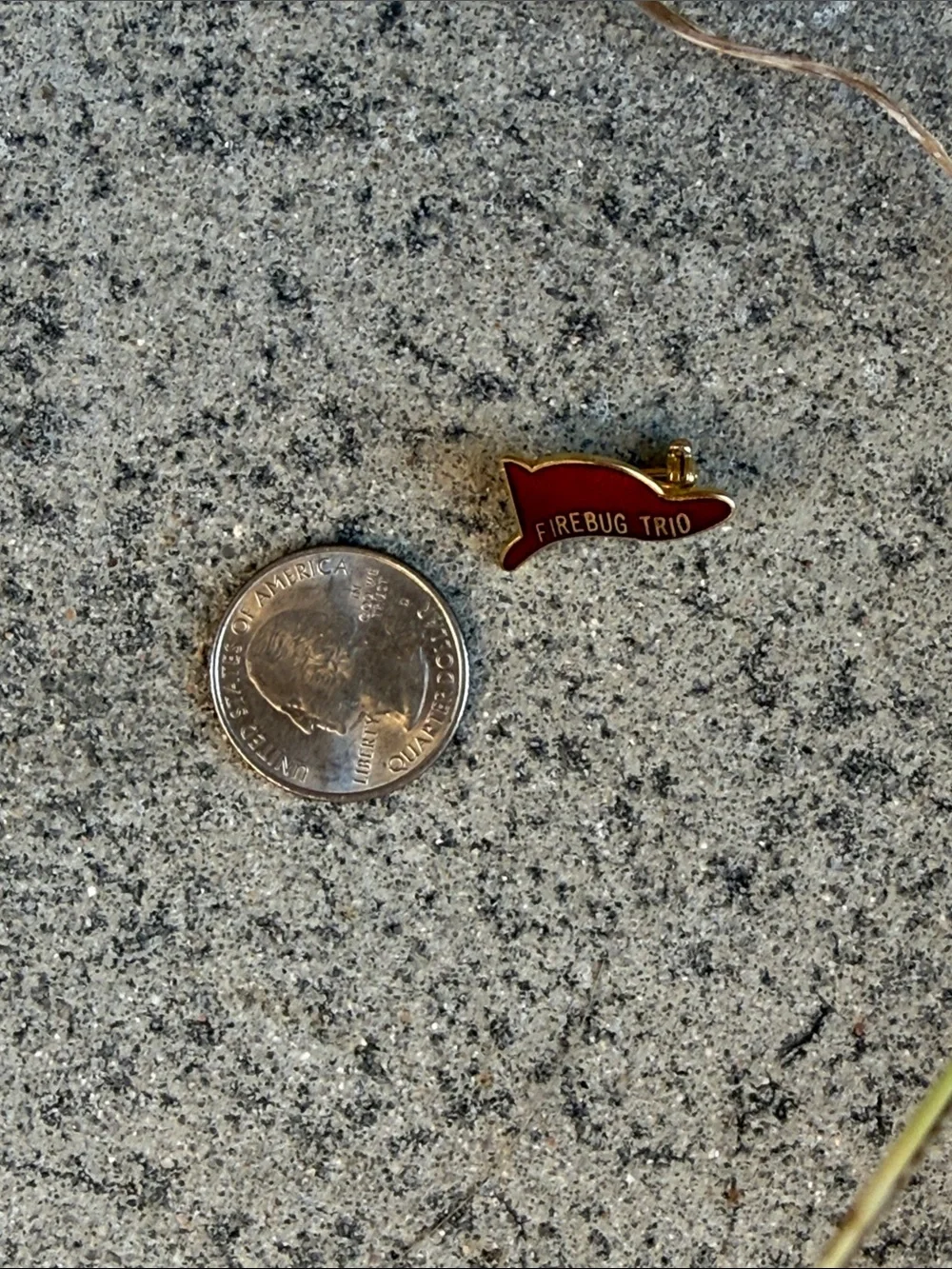 Vintage Red FIREBUG TRIO Enamel Pin